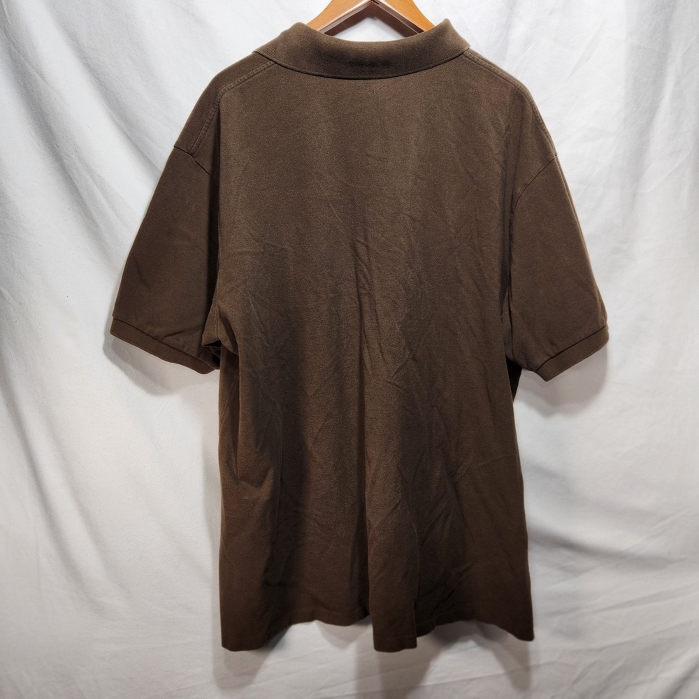 Polo Ralph Lauren Mens Short Sleeve Polo Shirt Size 2XB Brown With White Pony - Picture 2 of 6